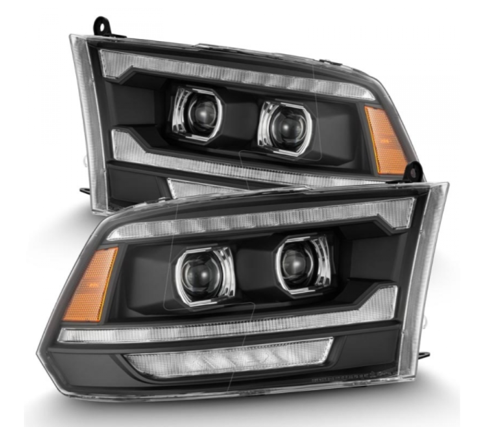 AlphaRex AlphaRex 880558 Luxx-Series Black LED Projector Headlights - Diesel Performance Part