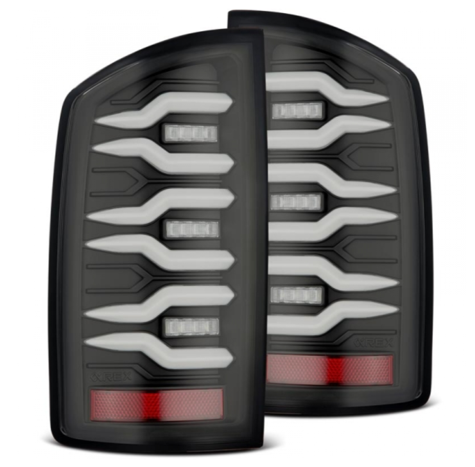 AlphaRex AlphaRex 641010 Luxx-Series Black LED Tail Lights - Diesel Performance Part