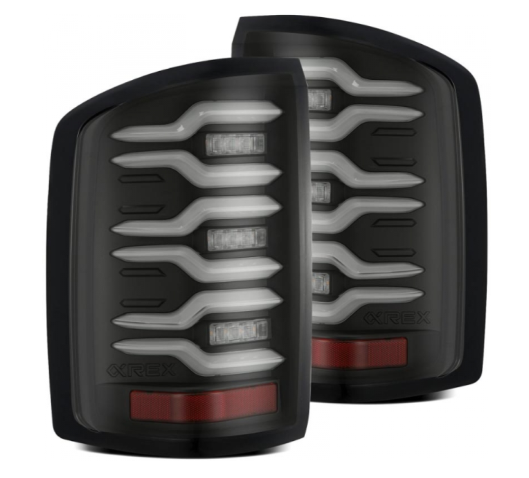 AlphaRex AlphaRex 630040 Luxx-Series Black LED Tail Lights - Diesel Performance Part