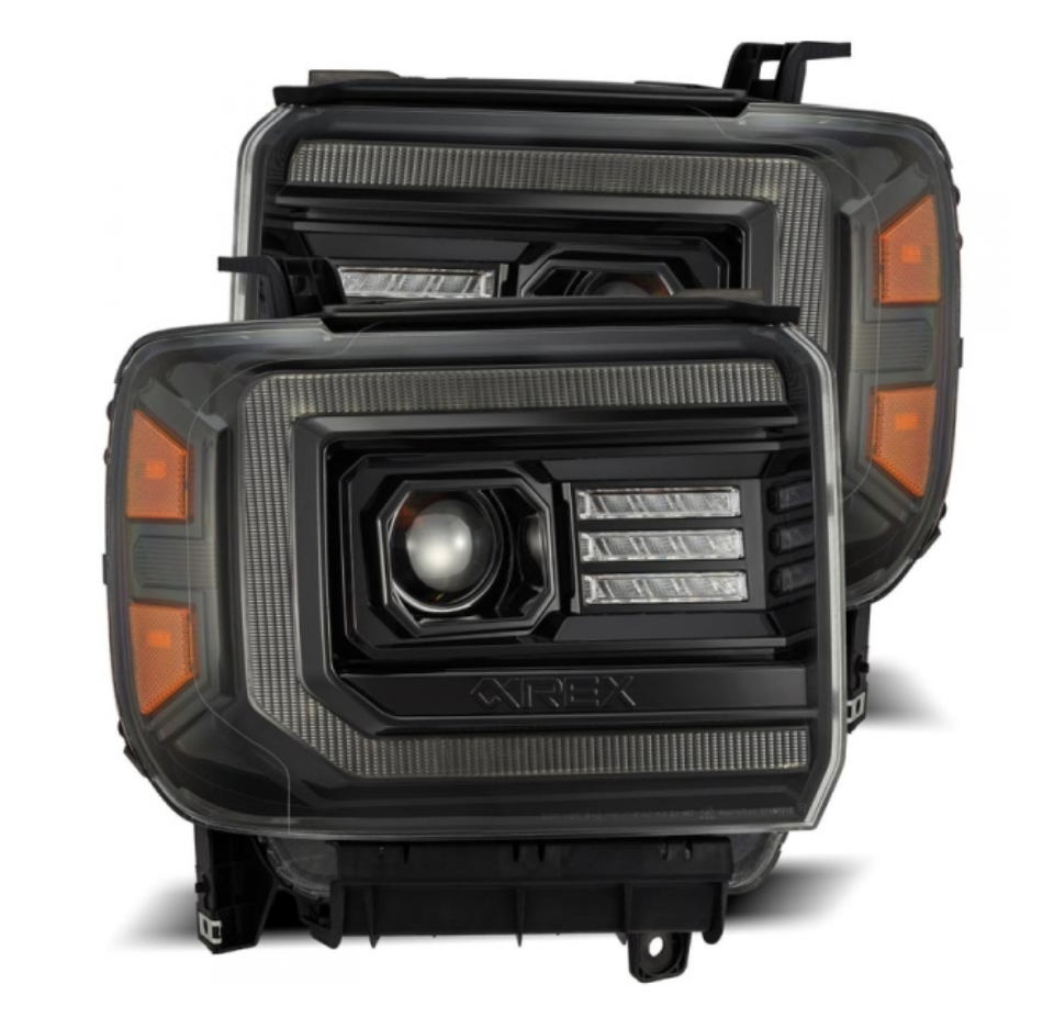 AlphaRex AlphaRex 880614 Luxx-Series Alpha-Black LED Projector Headlights - Diesel Performance Part