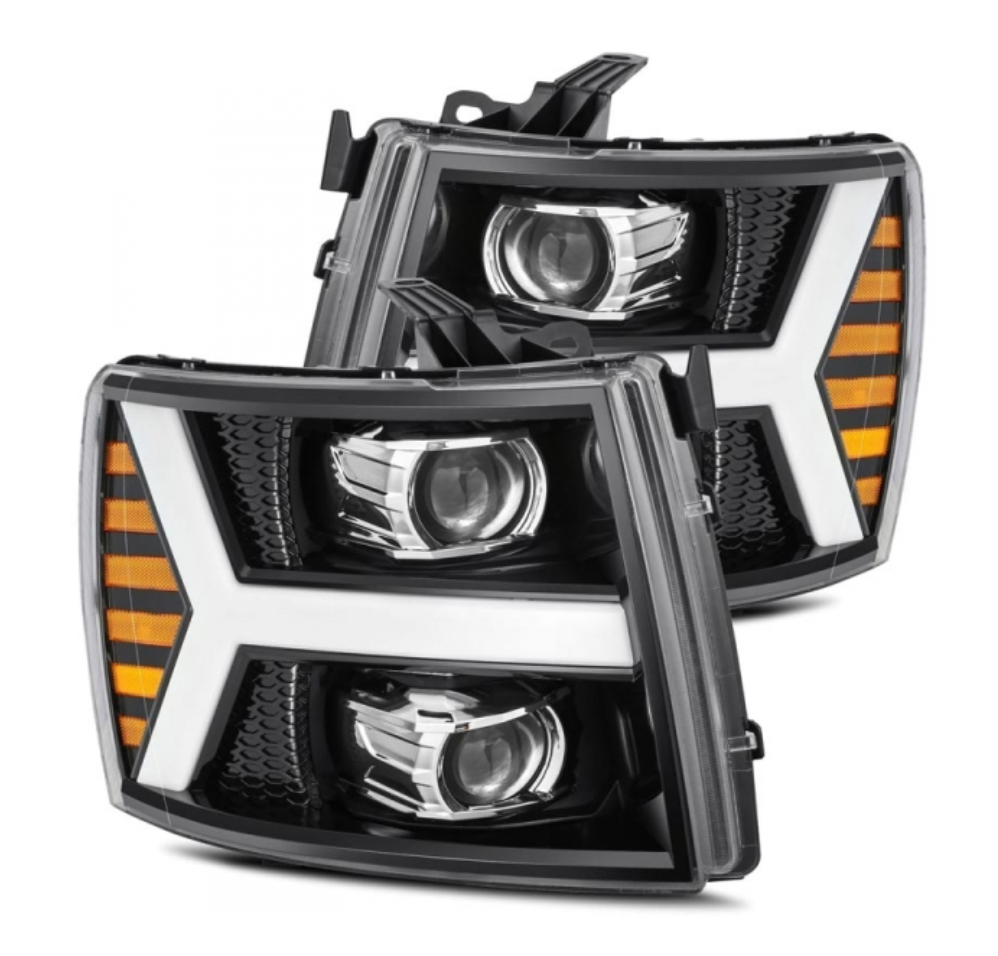 AlphaRex AlphaRex 880206 Pro-Series Jet Black Projector Headlights - Diesel Performance Part