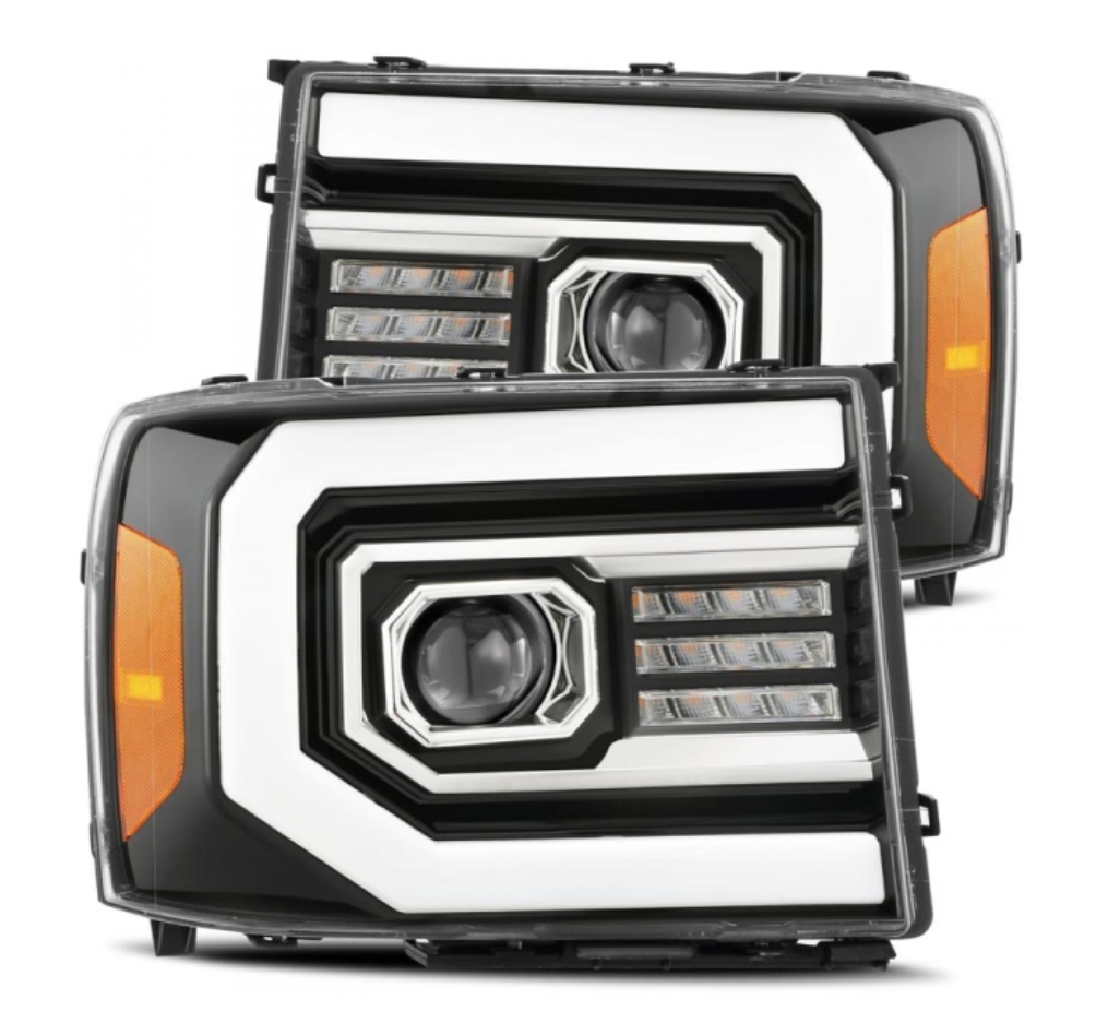 AlphaRex AlphaRex 880605 Pro-Series Jet Black Projector Headlights - Diesel Performance Part