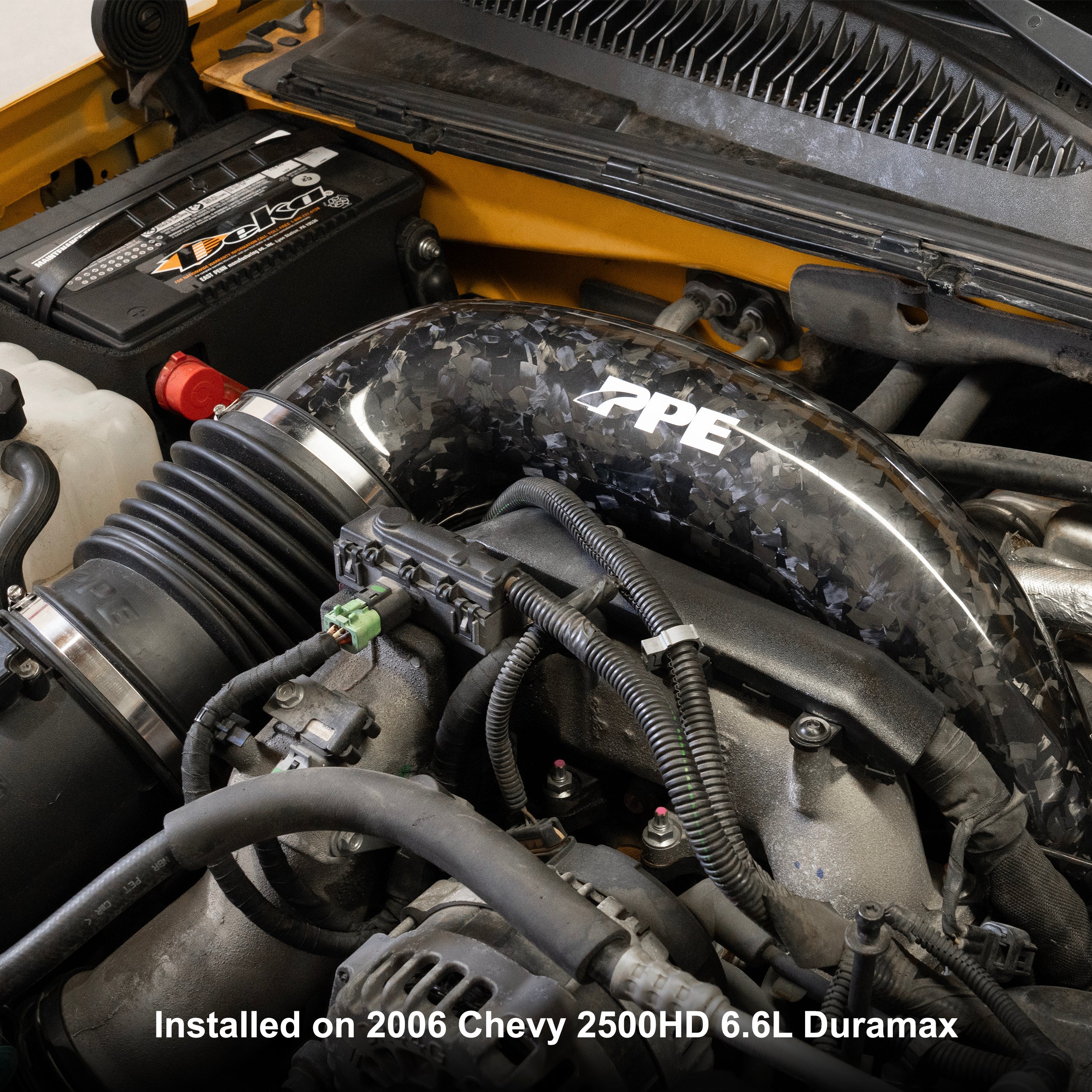 PPE Zilla Carbon Fiber Turbo Inlet Upgrade Kit (2006-2010 6.6L Duramax)