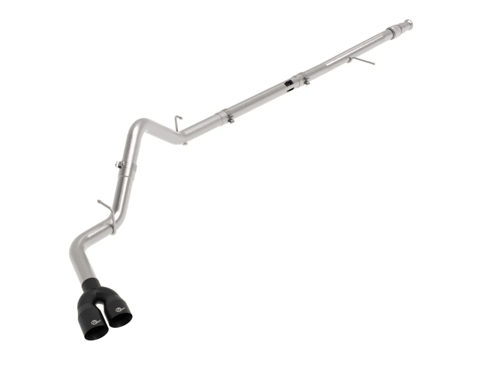 AFE 49 - 34129 - B Rebel XD Series 3" DPF - Back Exhaust System (Black Exhaust Tips) | Exhaust / Emissions - Southern Diesel Supply
