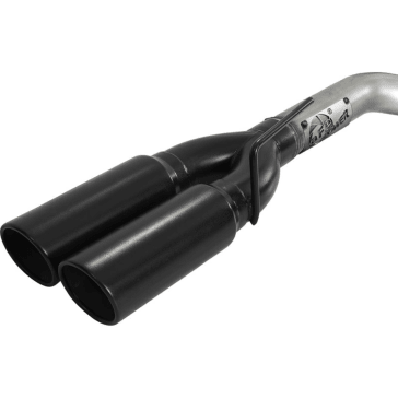 AFE 49 - 34130 - B Vulcan Series 3" Dual DPF - Back Exhaust System (Black Exhaust Tips) - Southern Diesel Supply