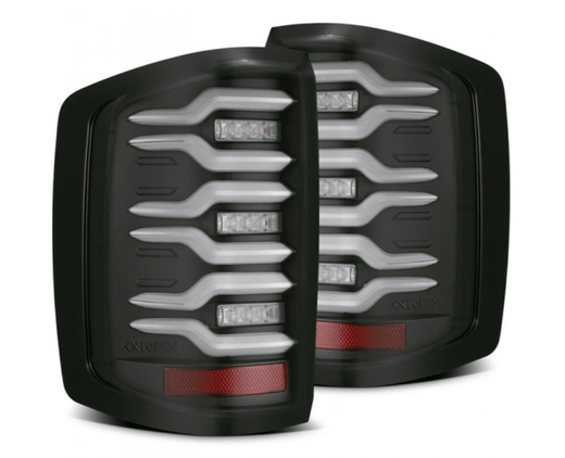 AlphaRex 620030 Luxx-Series Black LED Tail Lights