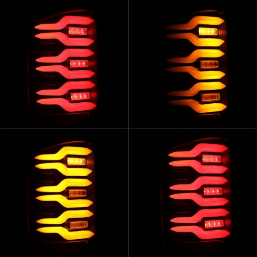 AlphaRex 620030 Luxx - Series Black LED Tail Lights - Southern Diesel Supply