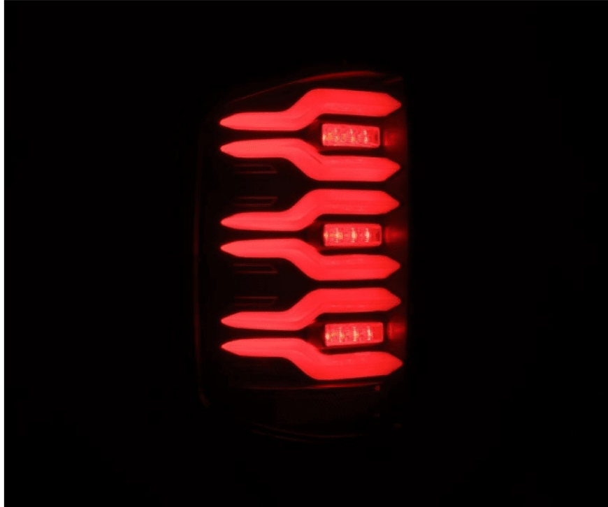 AlphaRex 620050 Luxx - Series LED Black/Red Tail Lights - Southern Diesel Supply