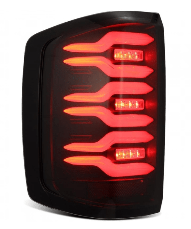 AlphaRex 620050 Luxx - Series LED Black/Red Tail Lights - Southern Diesel Supply
