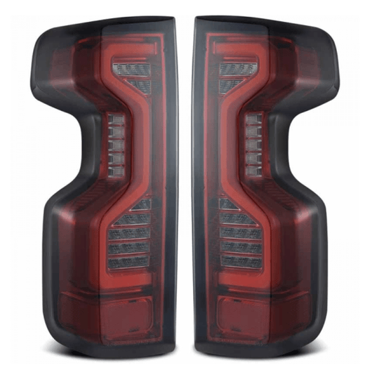 AlphaRex 620060 Pro-Series Red Smoked LED Tail Lights (2019-2025 Silverado 1500 / 2020-2025 Silverado 2500HD-3500HD)