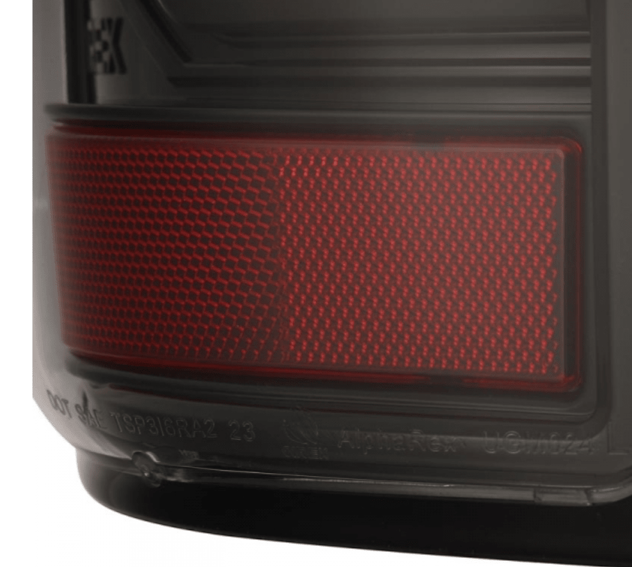 AlphaRex 620090 Luxx - Series Alpha - Black LED Tail Lights - Southern Diesel Supply