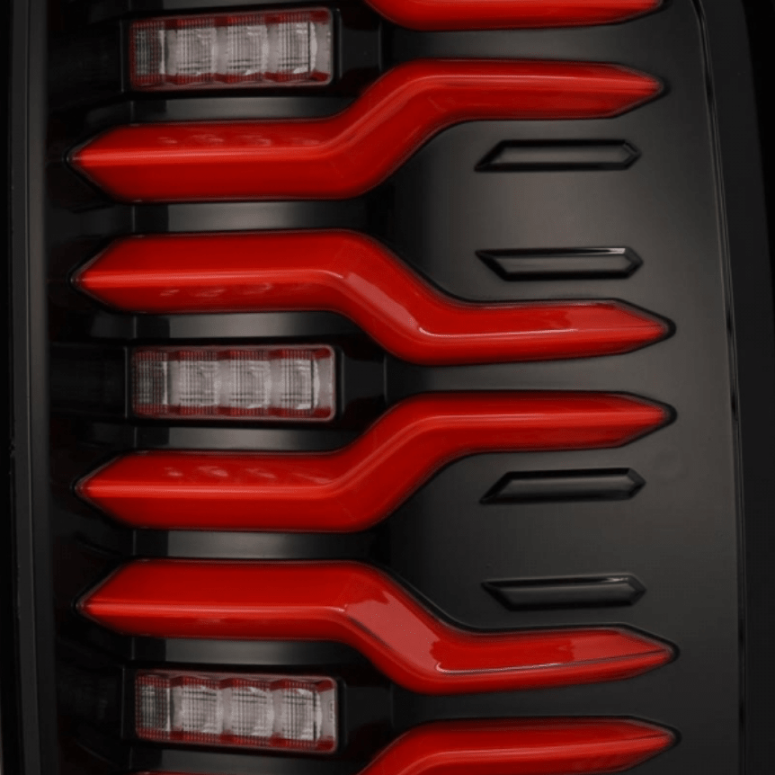 AlphaRex 630050 Luxx - Series Black/Red LED Tail Lights - Southern Diesel Supply
