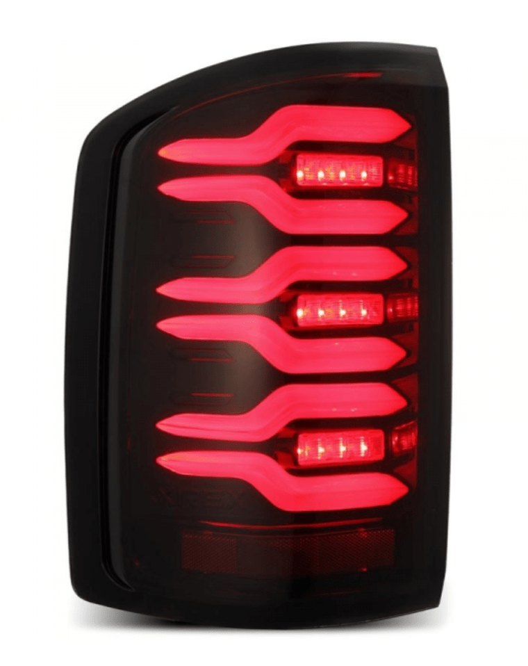 AlphaRex 630050 Luxx - Series Black/Red LED Tail Lights - Southern Diesel Supply