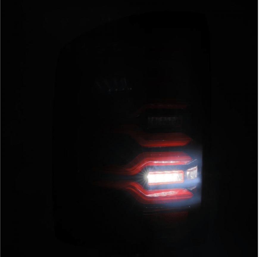 AlphaRex 630050 Luxx - Series Black/Red LED Tail Lights - Southern Diesel Supply