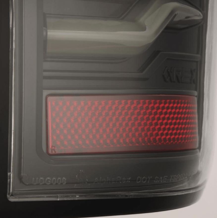 AlphaRex 641020 Luxx - Series Alpha - Black LED Tail Lights - Southern Diesel Supply