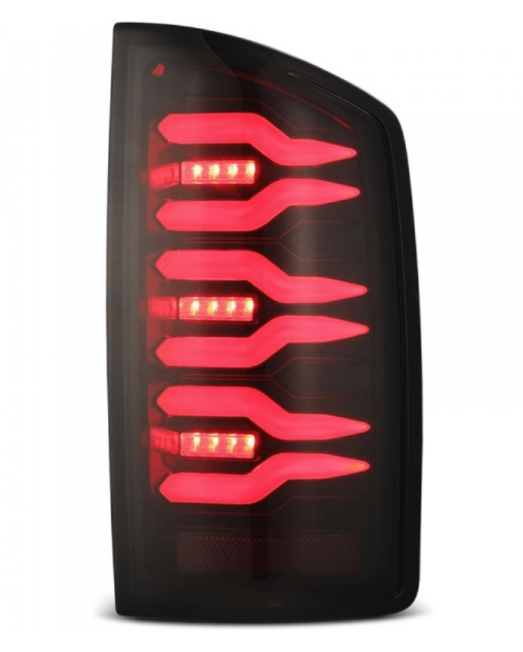 AlphaRex 641030 Luxx - Series Black/Red LED Tail Lights - Southern Diesel Supply