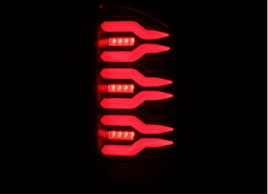 AlphaRex 641030 Luxx - Series Black/Red LED Tail Lights - Southern Diesel Supply