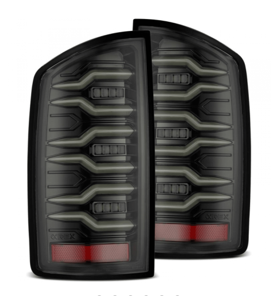 AlphaRex 641050 Luxx - Series Alpha - Black LED Tail Lights - Southern Diesel Supply