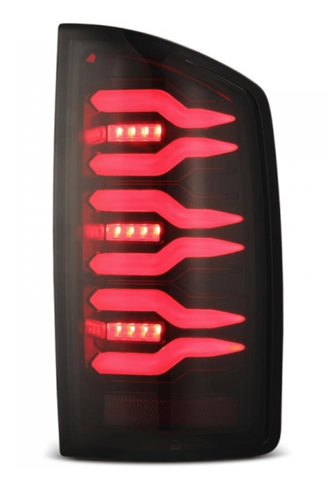 AlphaRex 641060 Luxx - Series Black/Red LED Tail Lights - Southern Diesel Supply