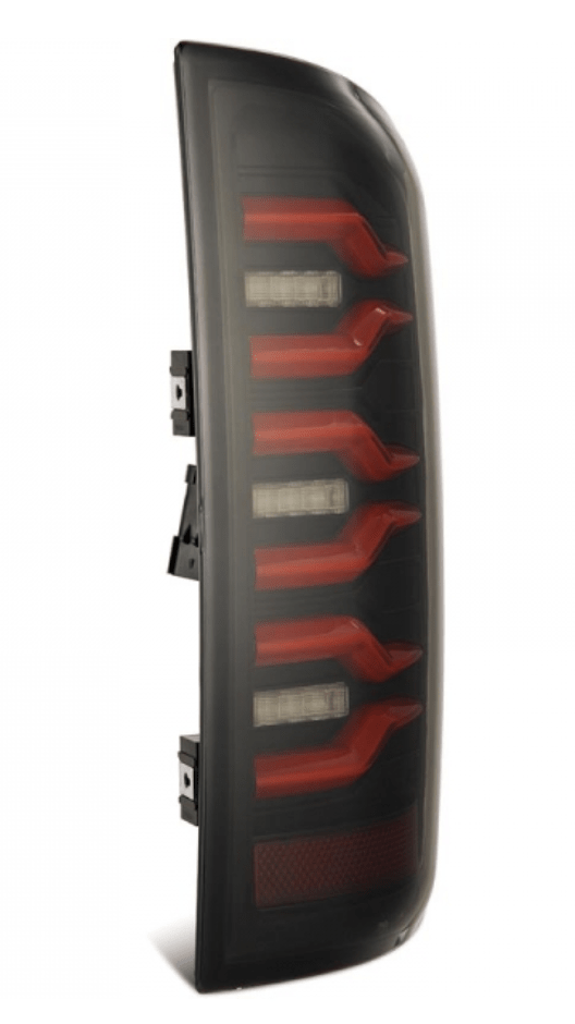 AlphaRex 641060 Luxx - Series Black/Red LED Tail Lights - Southern Diesel Supply
