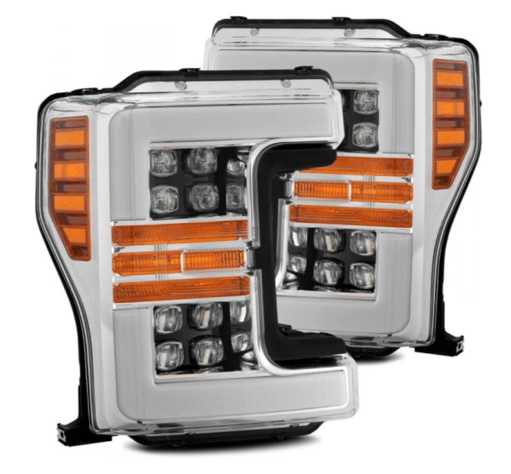 AlphaRex 880101 Nova - Series Chrome LED Projector Headlights - Southern Diesel Supply