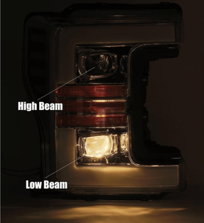 AlphaRex 880107 Pro - Series Chrome Projector Headlights - Southern Diesel Supply