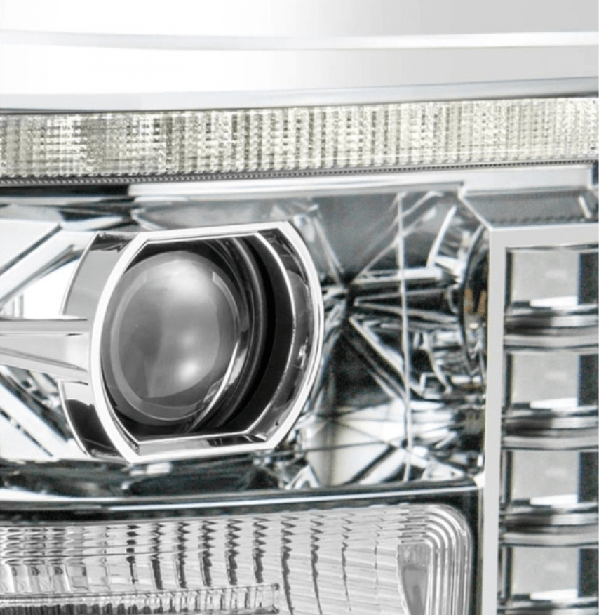 AlphaRex 880141 Pro - Series Chrome Projector Headlights - Southern Diesel Supply