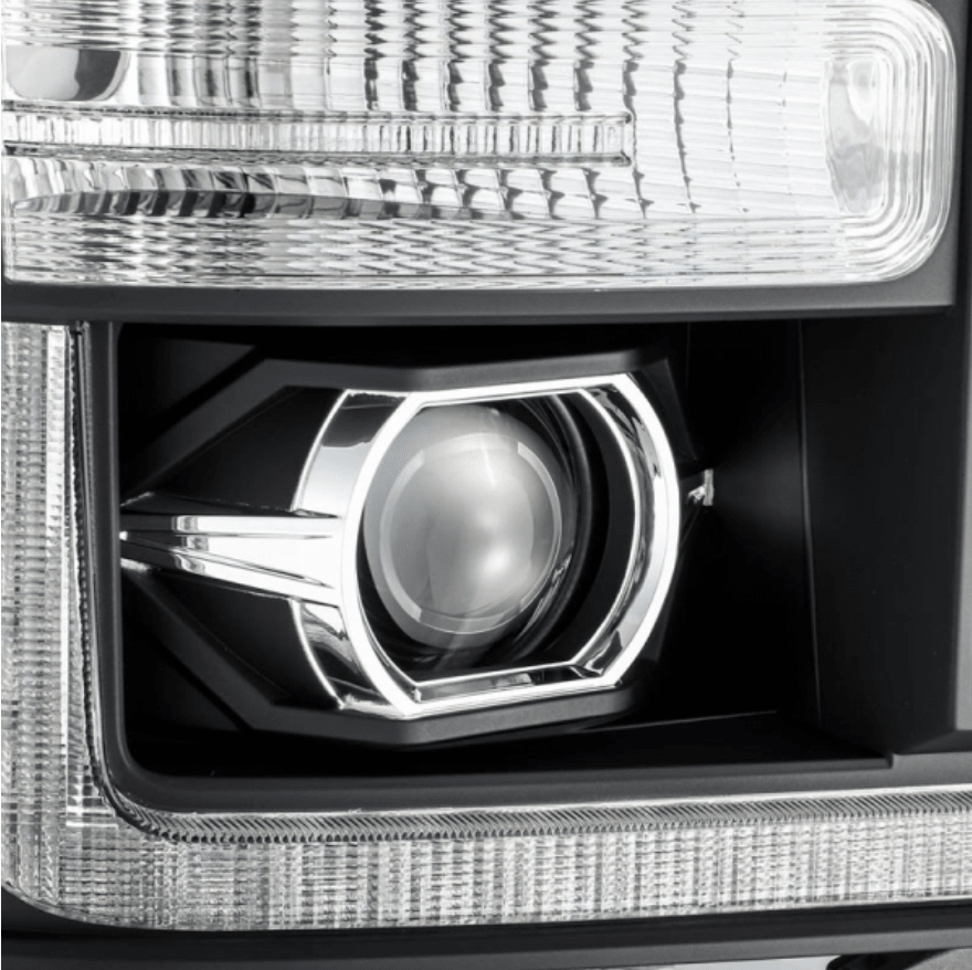AlphaRex 880142 Pro - Series Black Projector Headlights - Southern Diesel Supply