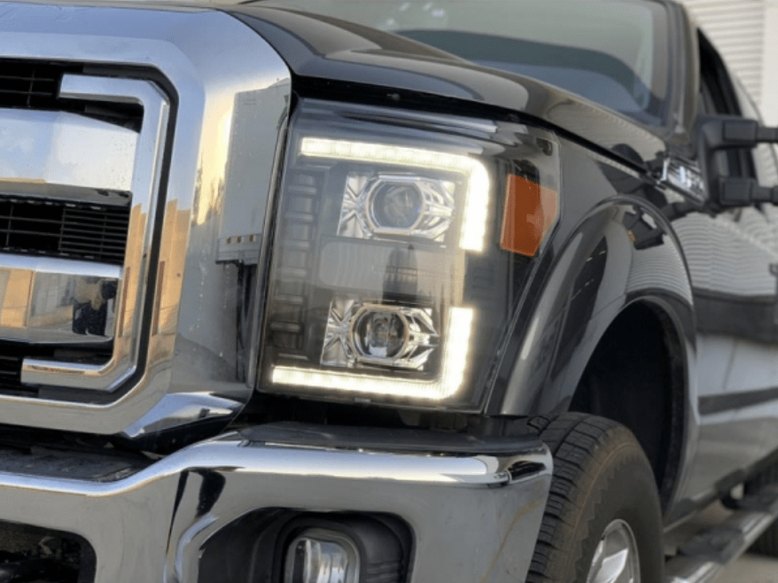 AlphaRex 880145 Luxx - Series Chrome LED Projector Headlights - Southern Diesel Supply