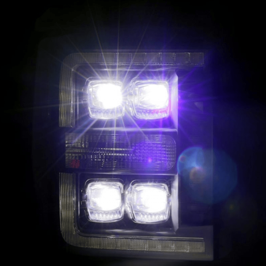 AlphaRex 880148 Nova - Series Chrome LED Projector Headlights - Southern Diesel Supply