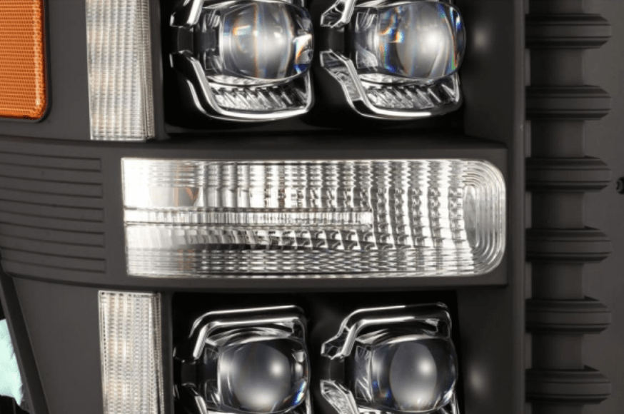 AlphaRex 880149 Nova - Series Gloss Black LED Projector Headlights - Southern Diesel Supply