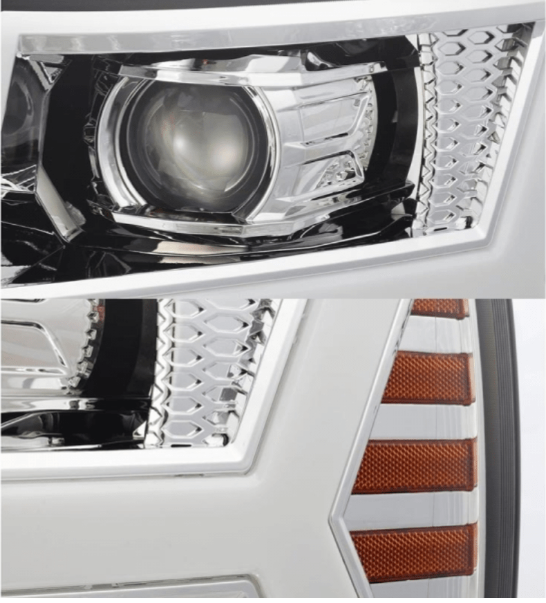 AlphaRex 880204 Pro - Series Chrome Projector Headlights - Southern Diesel Supply