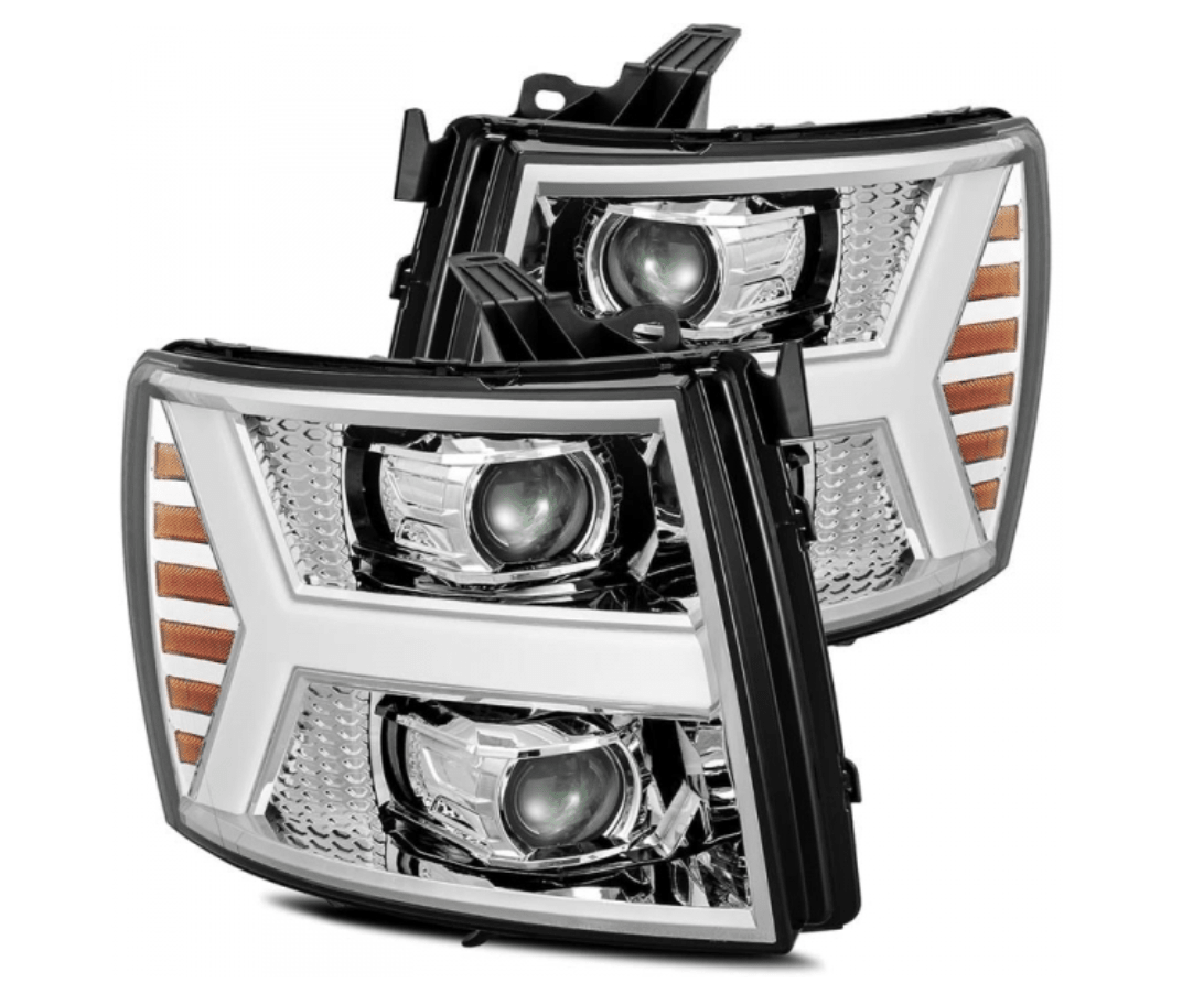 AlphaRex 880204 Pro - Series Chrome Projector Headlights - Southern Diesel Supply