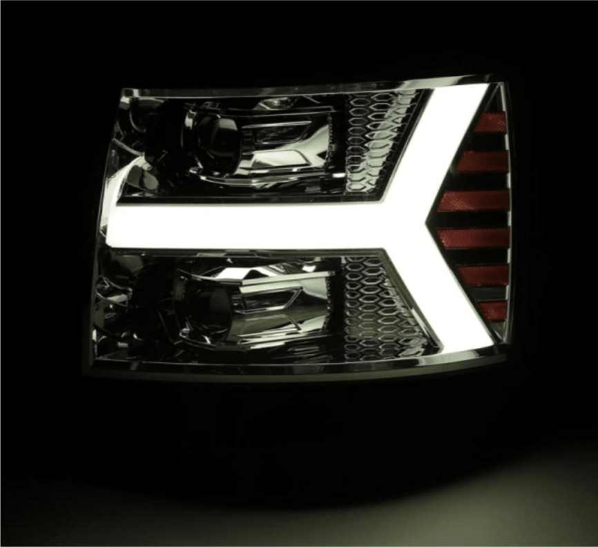 AlphaRex 880204 Pro - Series Chrome Projector Headlights - Southern Diesel Supply