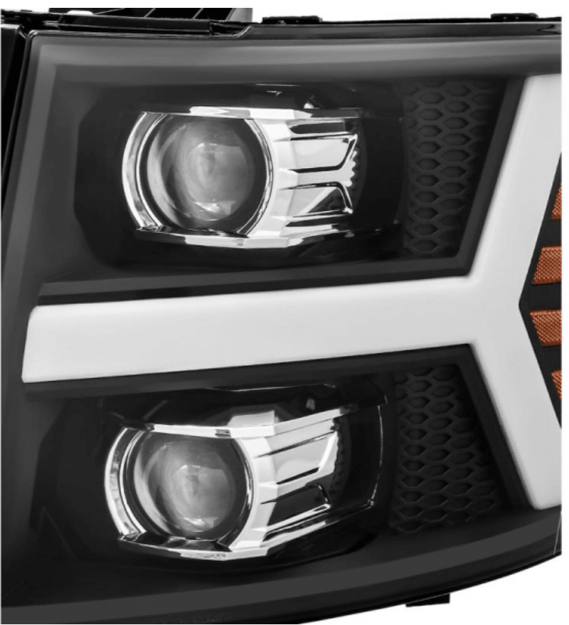 AlphaRex 880205 Pro - Series Black Projector Headlights - Southern Diesel Supply
