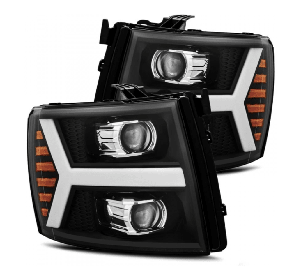 AlphaRex 880205 Pro - Series Black Projector Headlights - Southern Diesel Supply