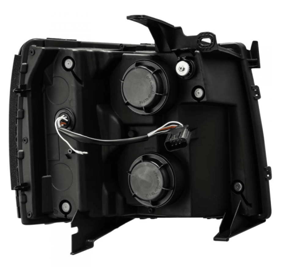 AlphaRex 880206 Pro - Series Jet Black Projector Headlights - Southern Diesel Supply