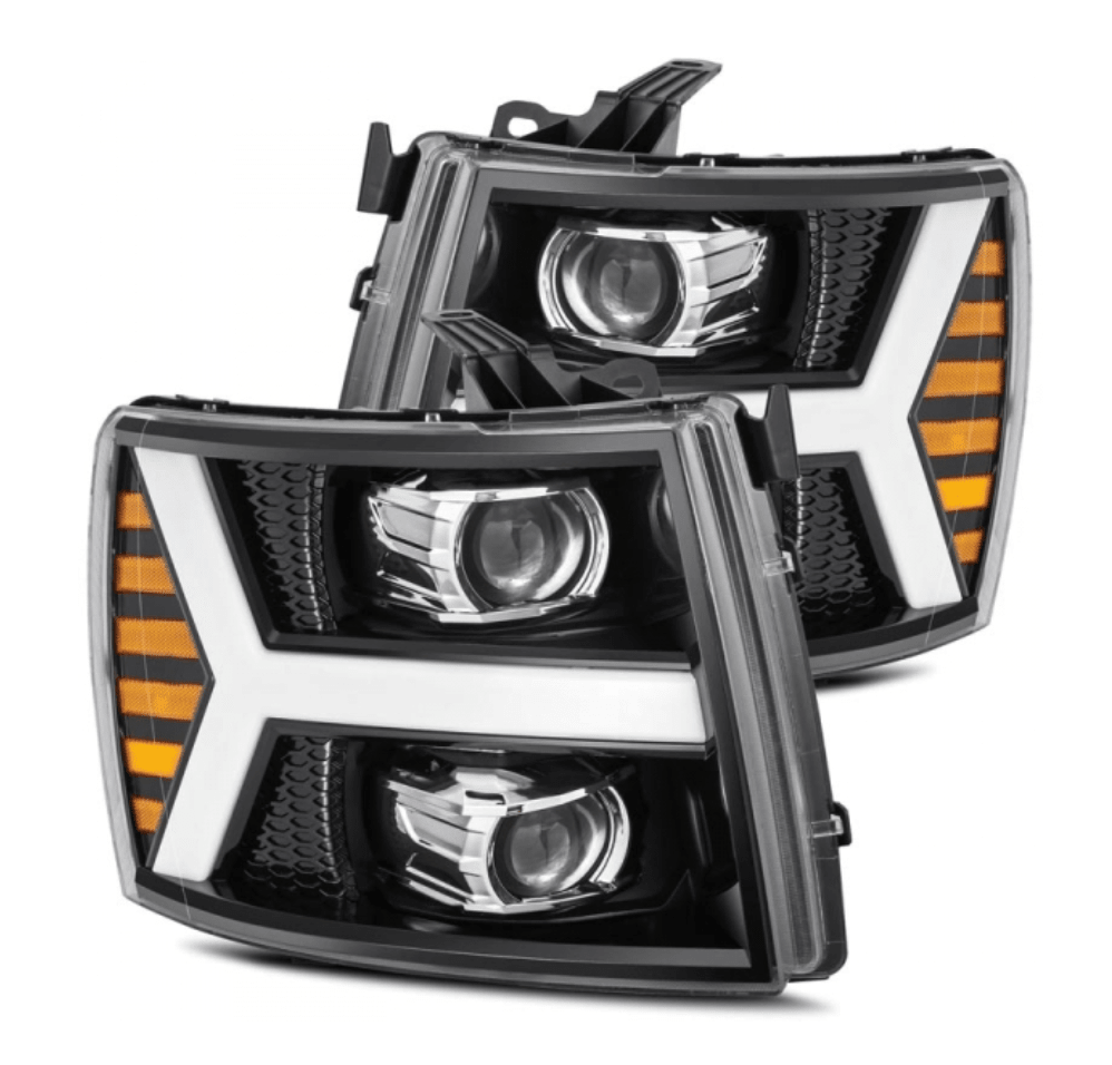 AlphaRex 880206 Pro - Series Jet Black Projector Headlights - Southern Diesel Supply