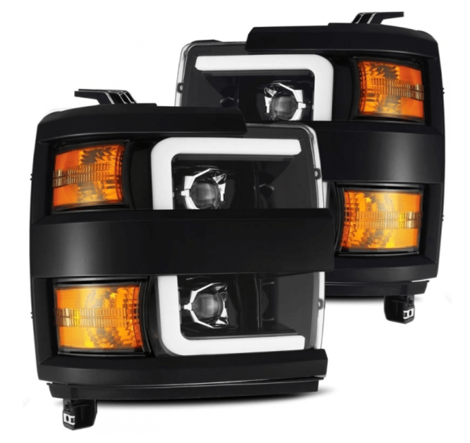 AlphaRex 880226 Pro - Series Jet Black Projector Headlights - Southern Diesel Supply