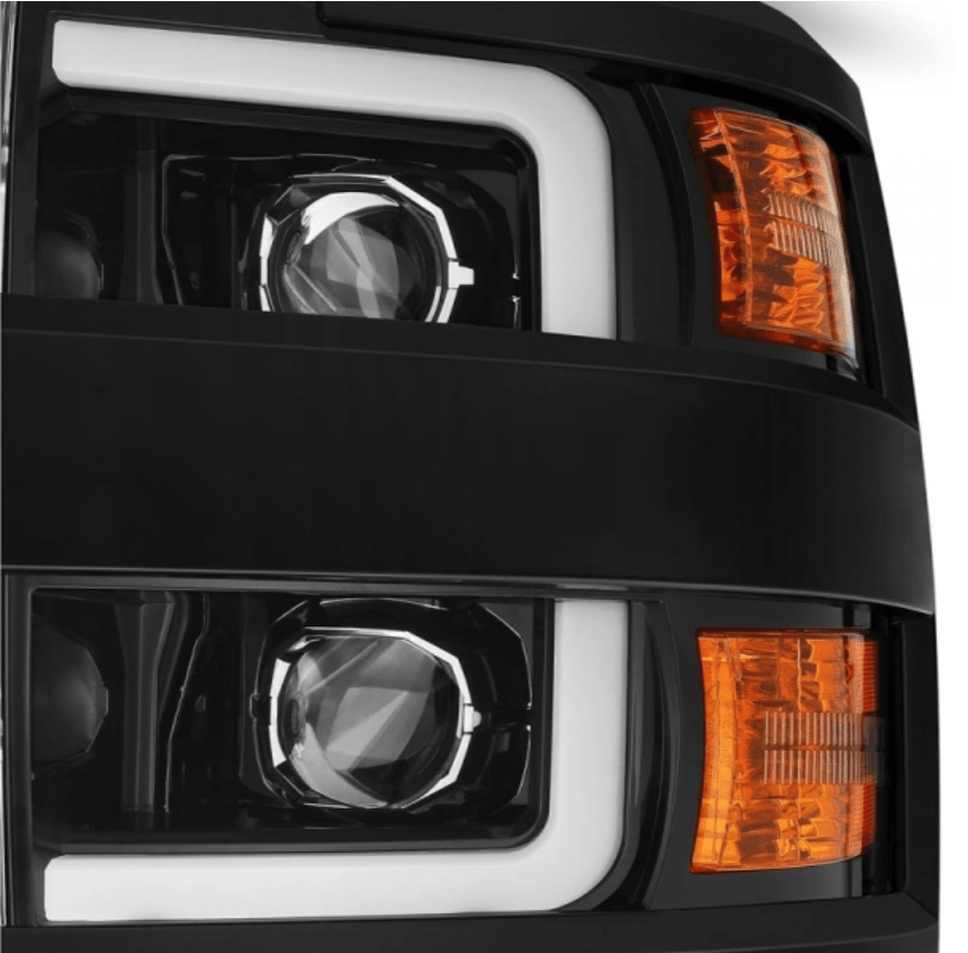 AlphaRex 880226 Pro - Series Jet Black Projector Headlights - Southern Diesel Supply