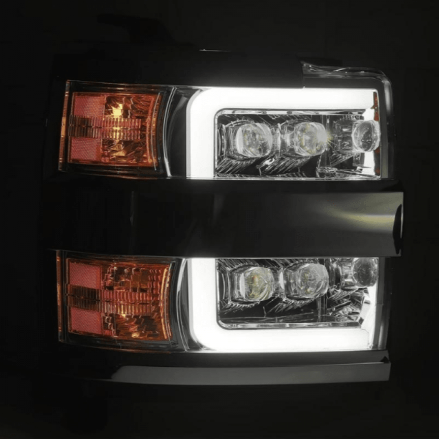 AlphaRex 880228 Nova - Series Chrome LED Projector Headlights - Southern Diesel Supply