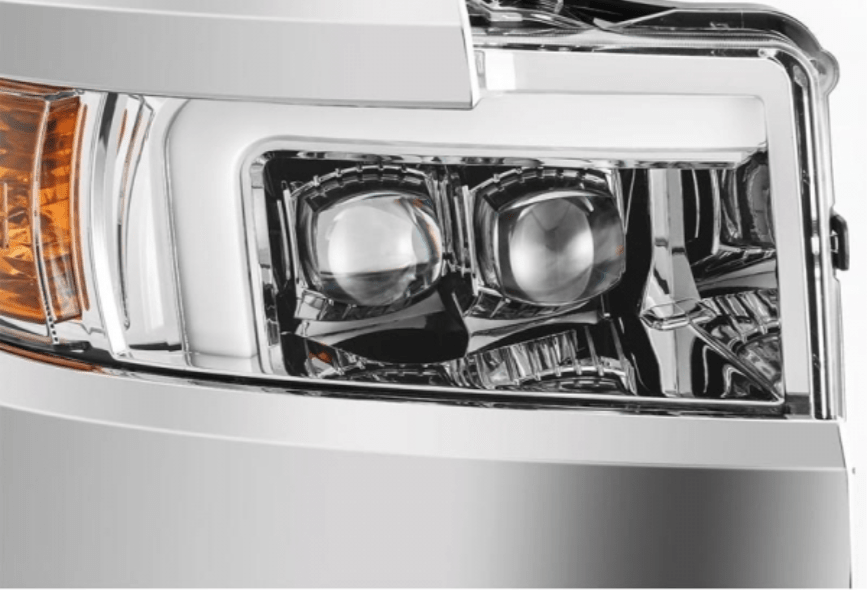 AlphaRex 880228 Nova - Series Chrome LED Projector Headlights - Southern Diesel Supply