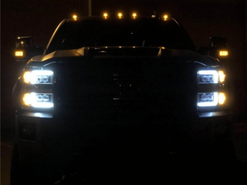 AlphaRex 880228 Nova - Series Chrome LED Projector Headlights - Southern Diesel Supply