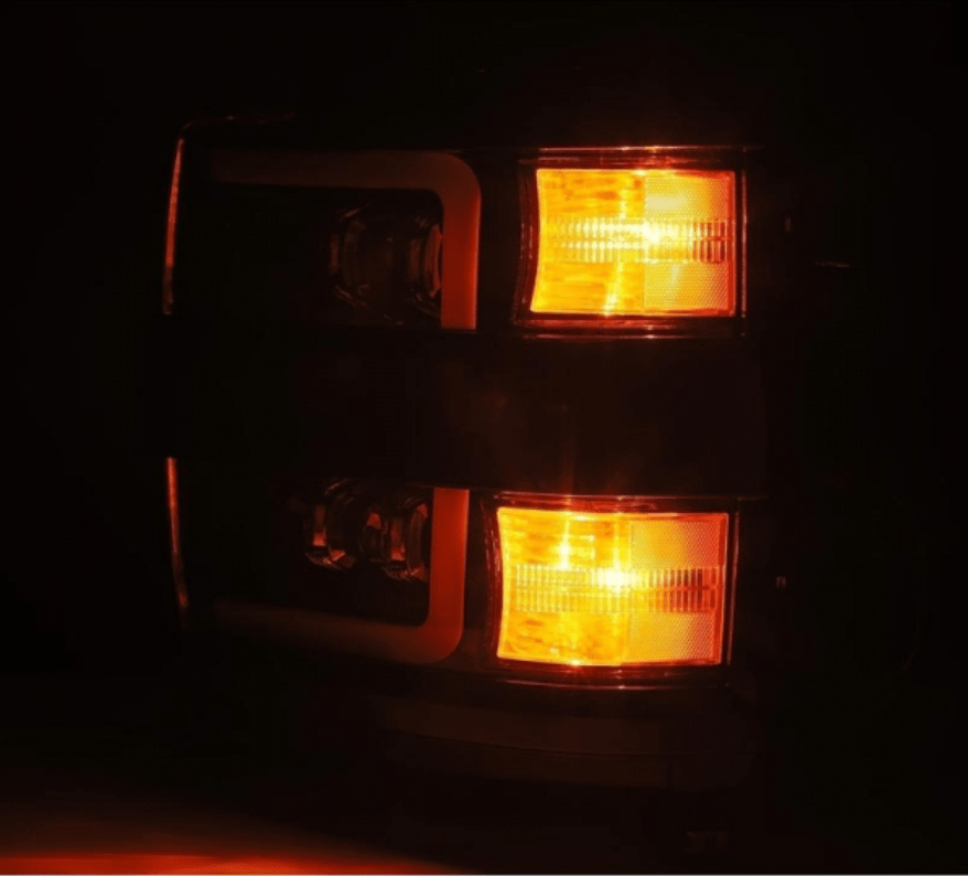 AlphaRex 880229 Nova - Series Jet Black LED Projector Headlights - Southern Diesel Supply