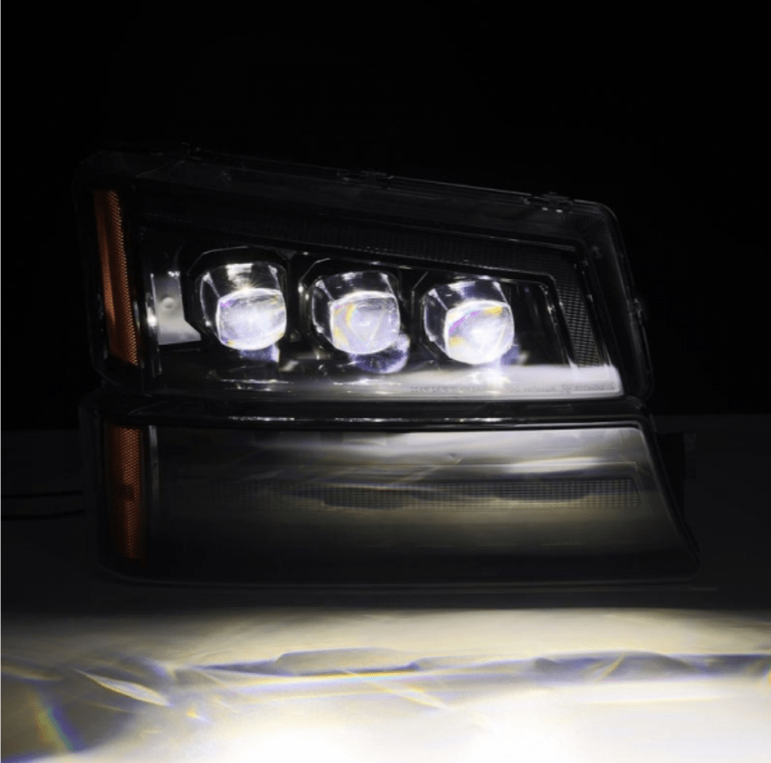 AlphaRex 880254 Nova - Series Alpha - Black LED Projector Headlights - Southern Diesel Supply