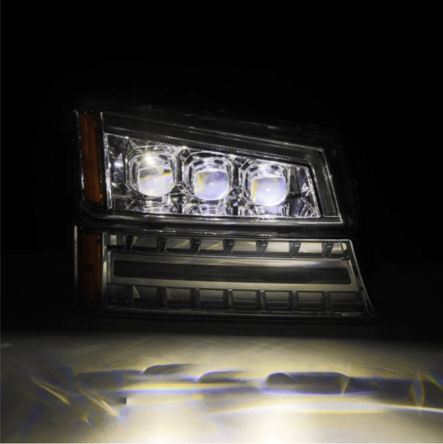 AlphaRex 880255 Nova - Series Chrome LED Projector Headlights - Southern Diesel Supply