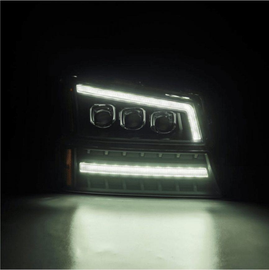 AlphaRex 880256 Nova - Series Black LED Projector Headlights - Southern Diesel Supply