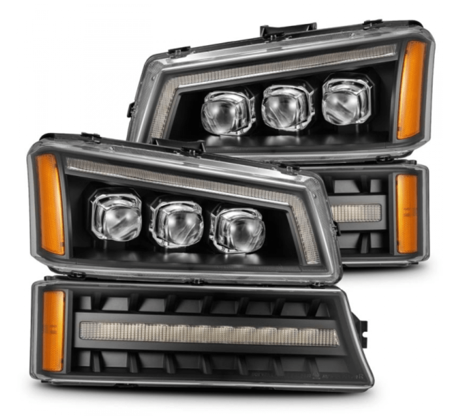 AlphaRex 880256 Nova - Series Black LED Projector Headlights - Southern Diesel Supply