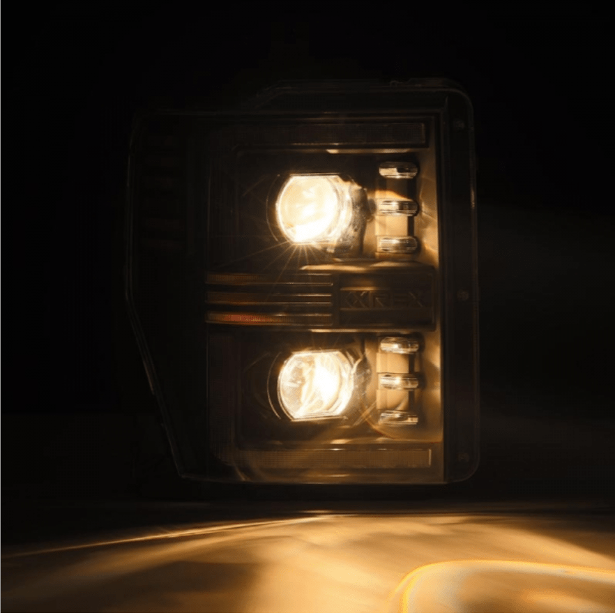 AlphaRex 880308 Pro - Series Black Projector Headlights - Southern Diesel Supply