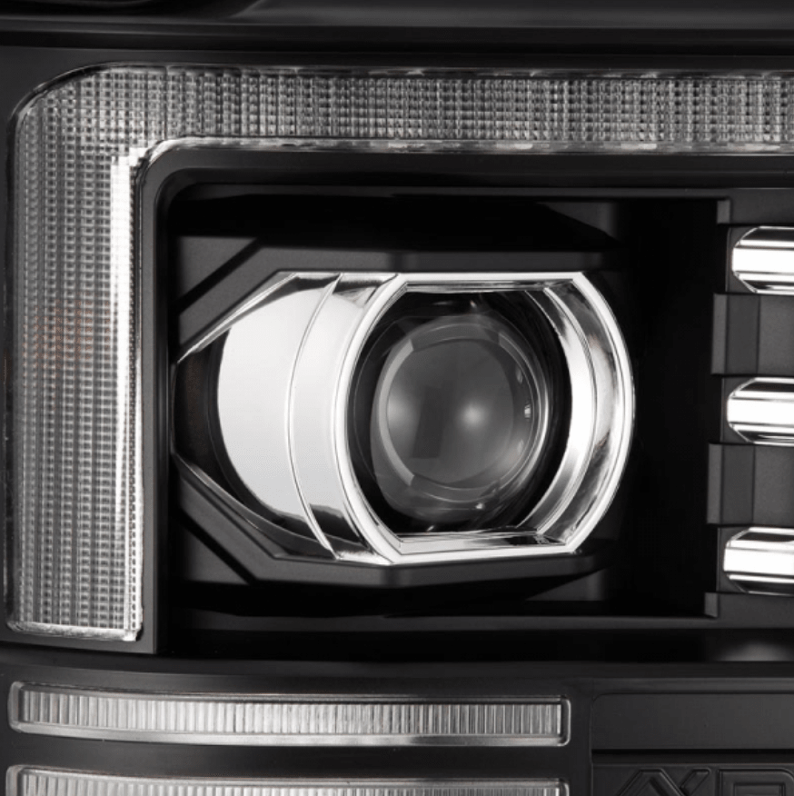 AlphaRex 880308 Pro - Series Black Projector Headlights - Southern Diesel Supply